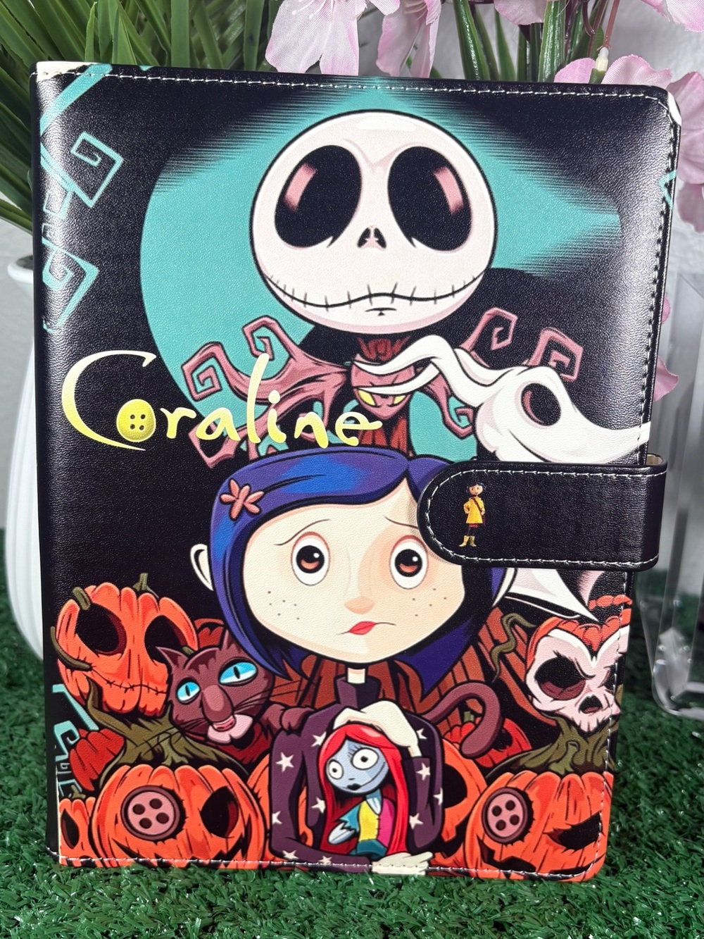 Coraline, Jack and Sally Custom A5 Binder with 50 lined paper sheets included